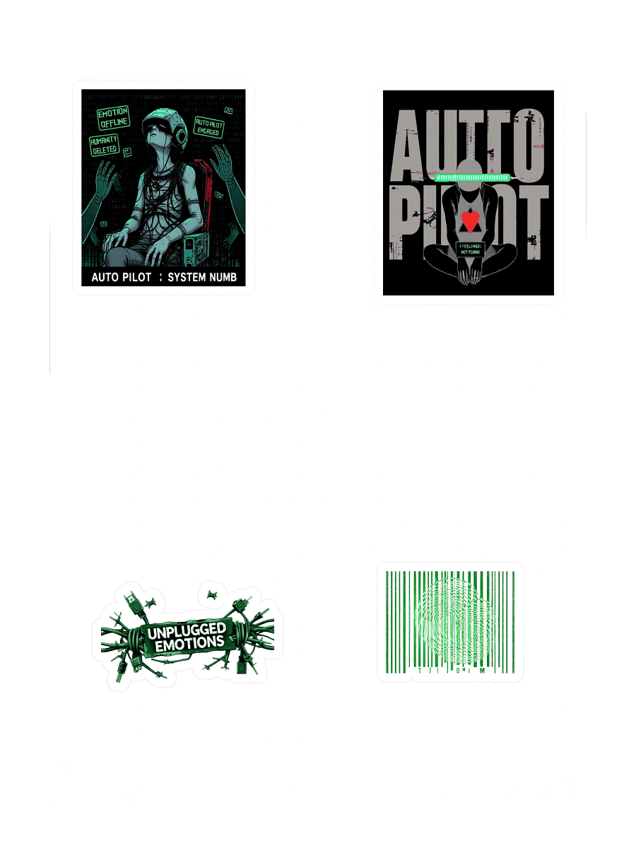 Living in Auto Pilot Stickers Sheet product image (3)