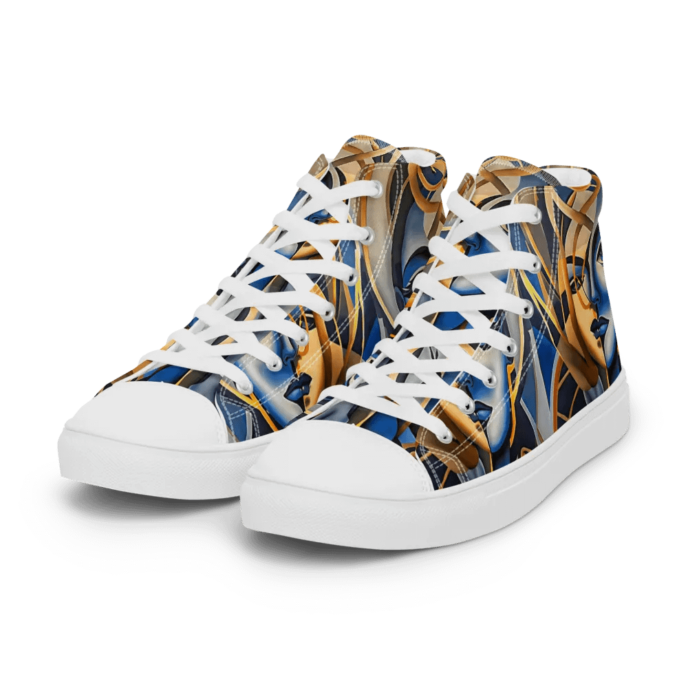 Women's Blue Sneaker Ball Ready High Tops product image (7)