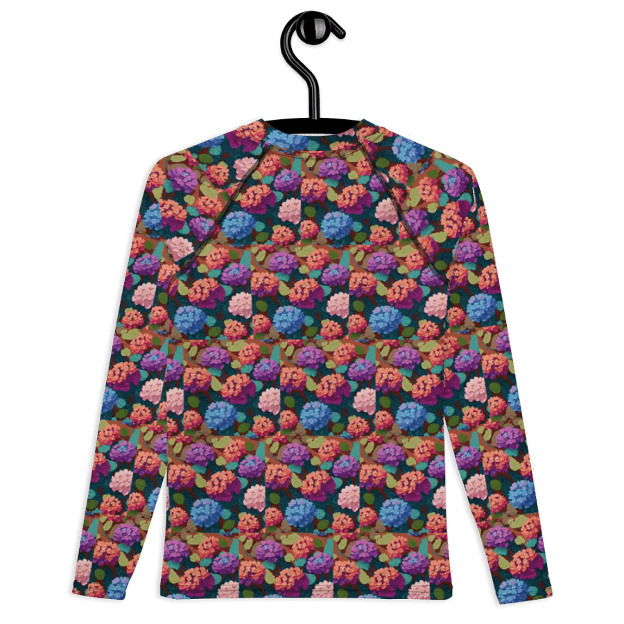 Escape the Ordinary in Vibrant Comfort: All-Over Print Rash Guard product image (8)
