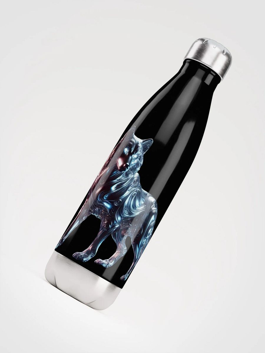 Liquid Metal Wolf #1 Stainless Steel Water Bottle product image (4)