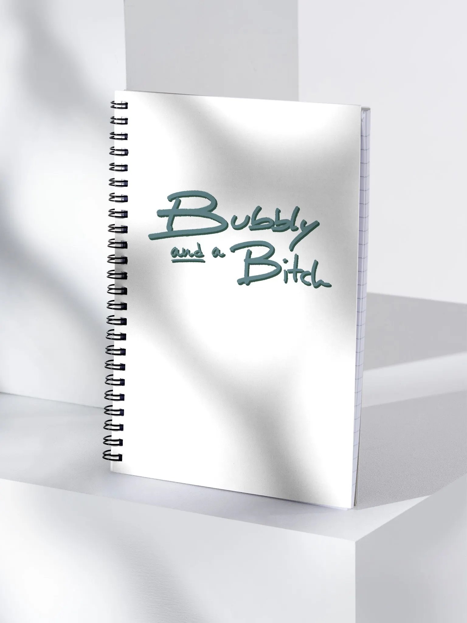 Bubbly and a B*tch (forest shadow design) notebook product image (3)