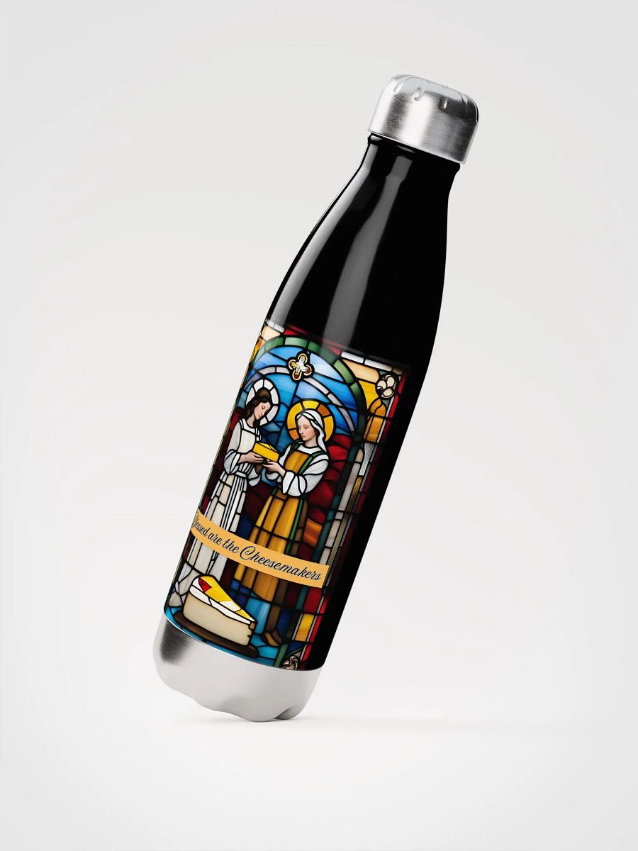 Blessed are the Cheesemakers 17oz Stainless Steel Water Bottle #01 product image (3)