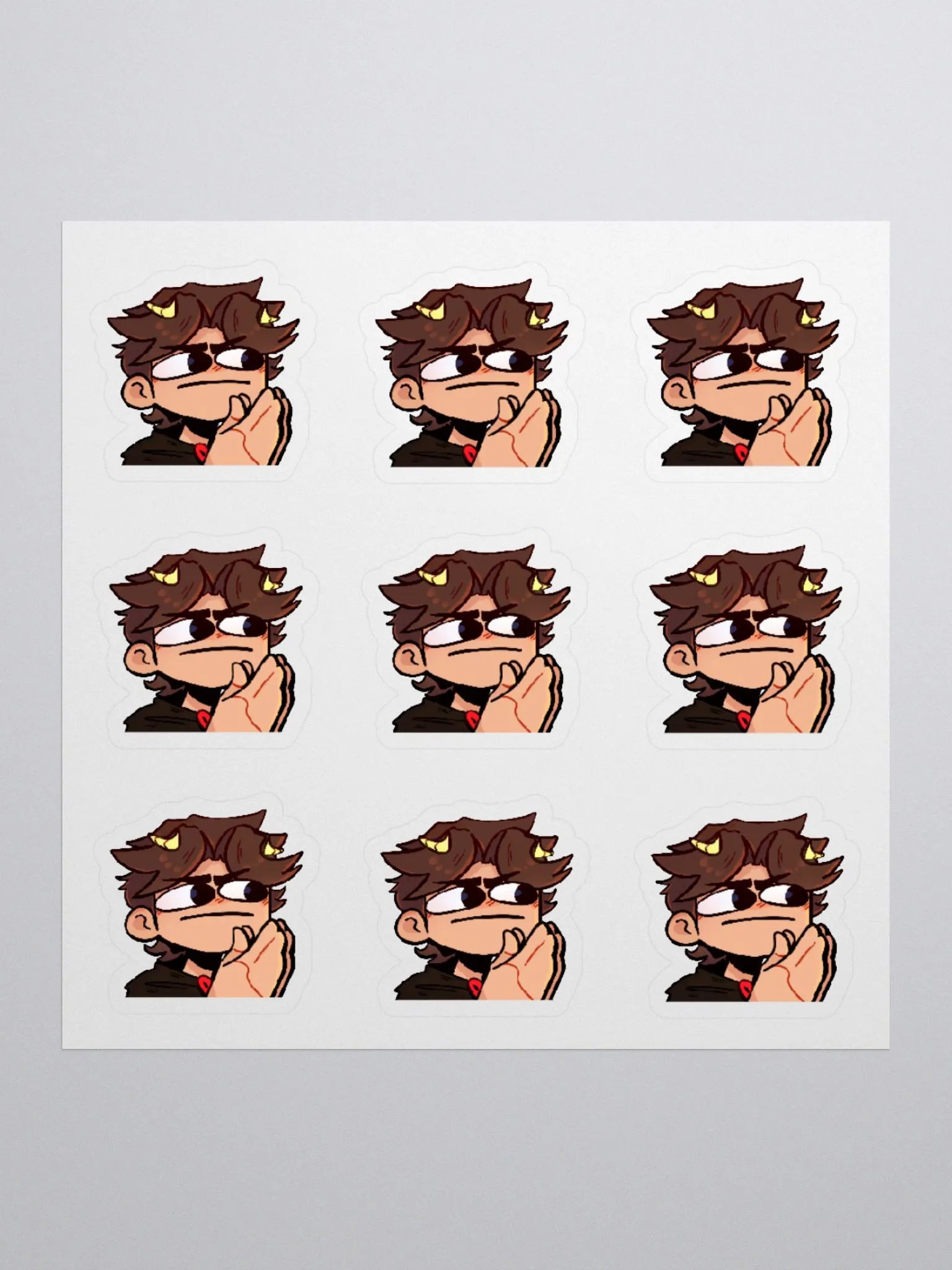 Nukeri Emote Sticker Set - 9x Hmm product image (1)