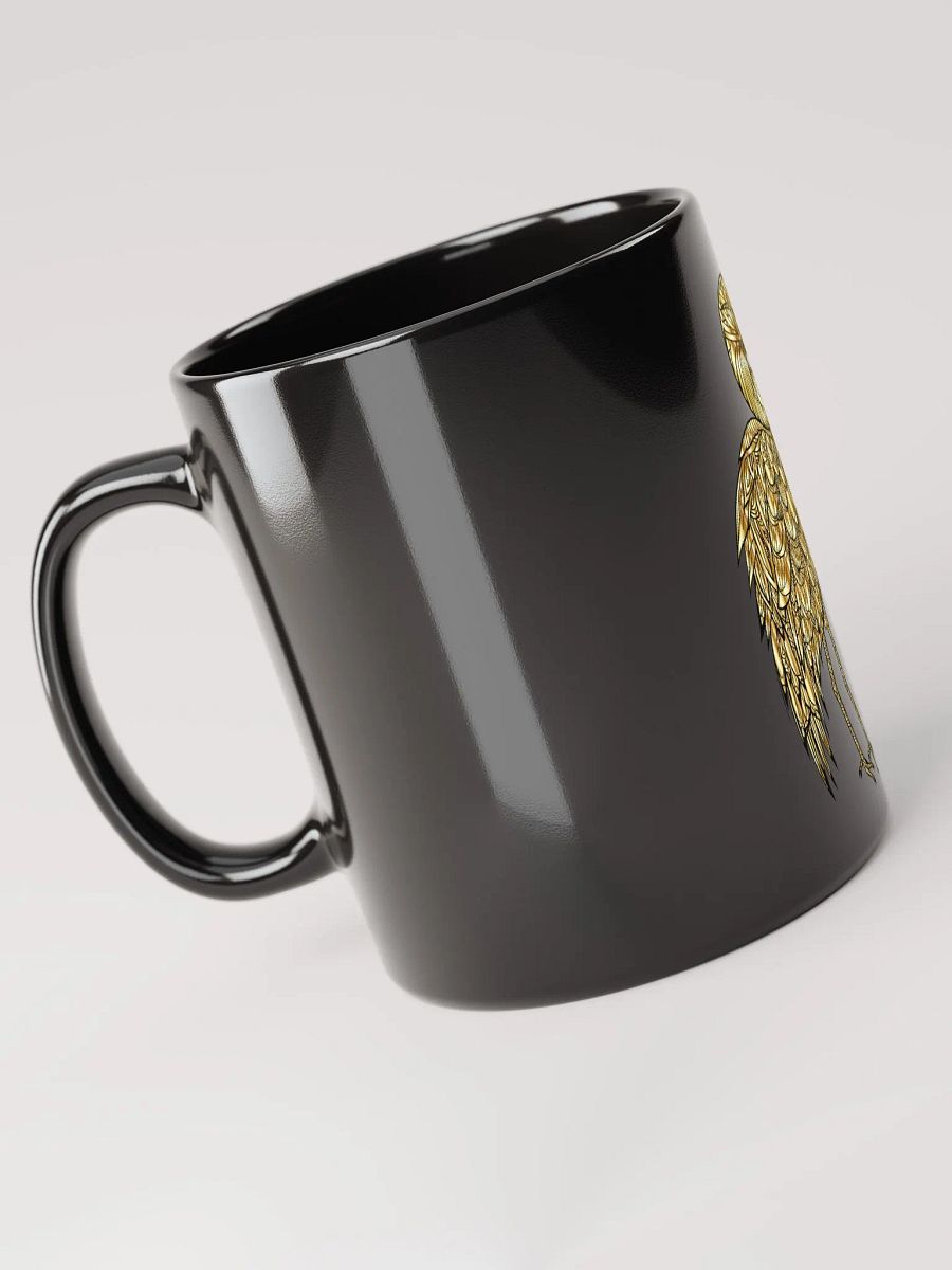 Golden Crane Coffee Mug (Black Mug) product image (6)