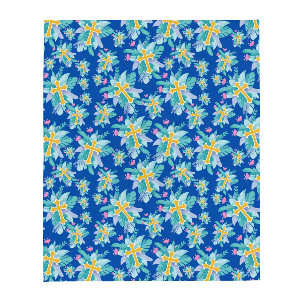Floral Cross Patterned Blanket product image (6)