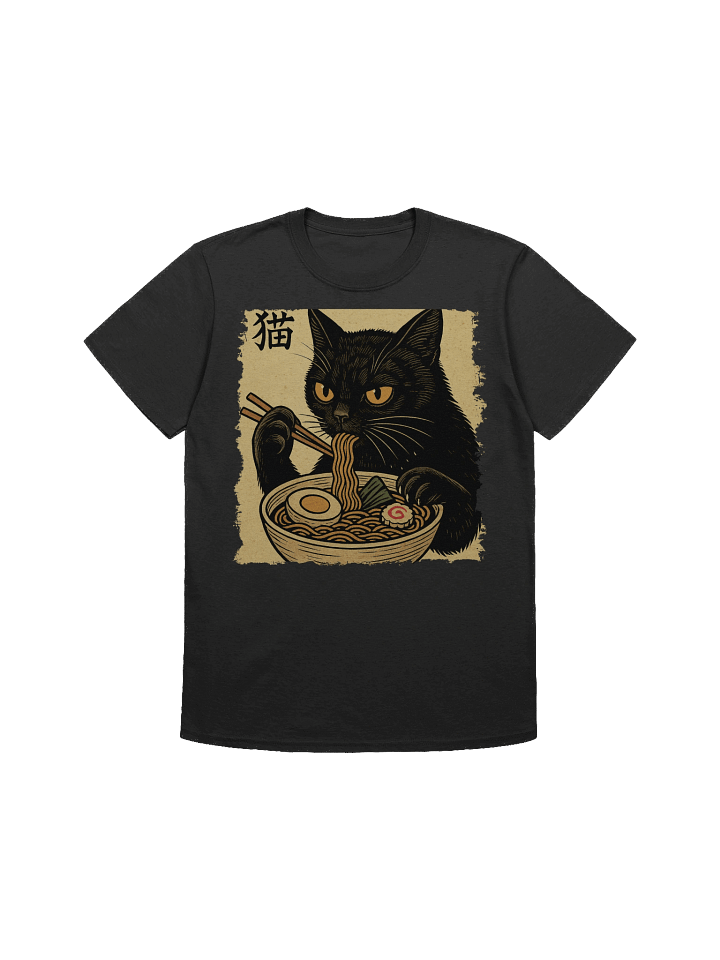 Ramen Cat Ukiyo-e Japanese Art T-Shirt product image (3)