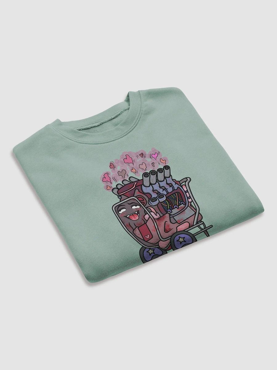 GENUSSY Womens Fleece Crop Top Printed Sweatshirt product image (16)