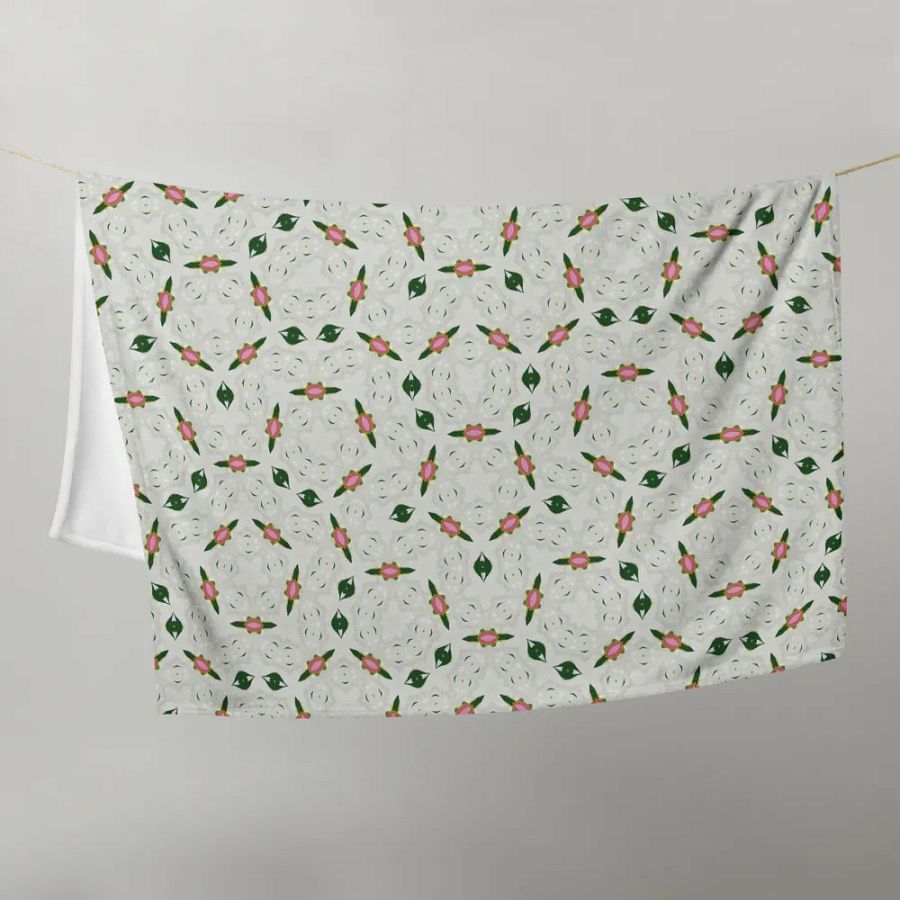 Unique Lips & Eyes Circular Pattern Throw Blanket product image (12)