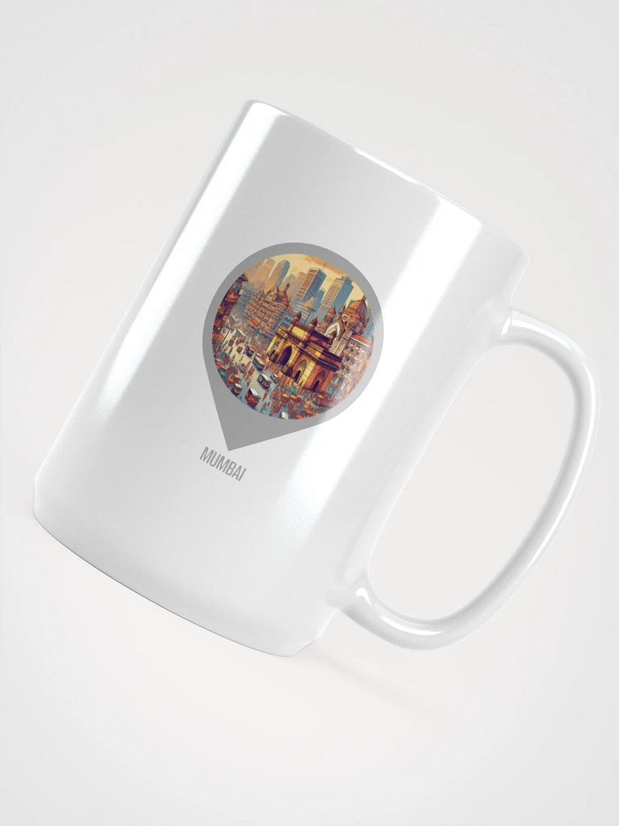 Urban Elegance Mug | AI Design Mumbai city product image (4)