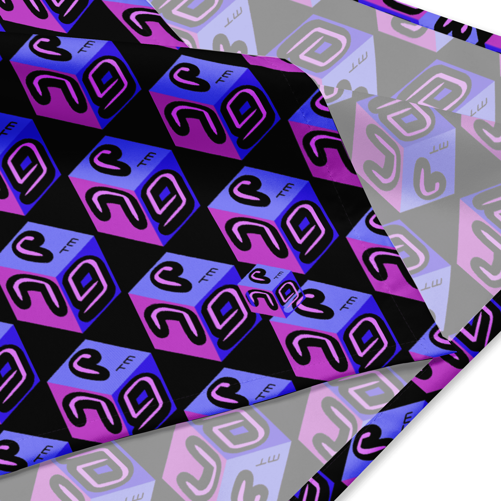 Next Generation Records Cube Logo All Over Print Bandana product image (2)