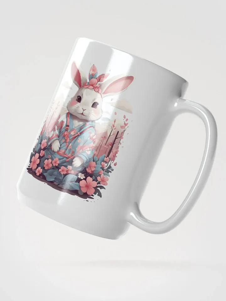 Kawaii Whimsical Bunny Ears Hoodie Mug product image (2)