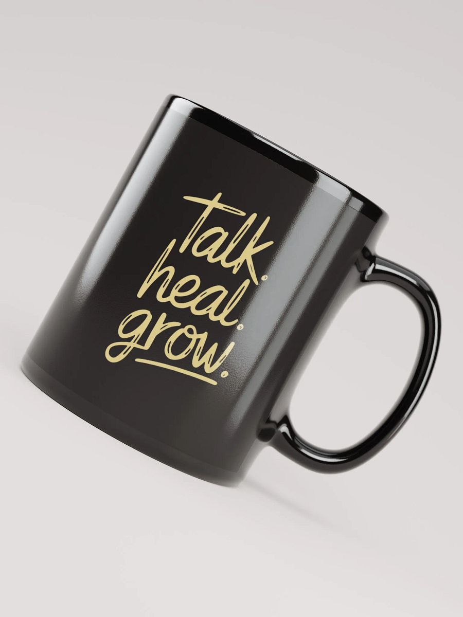 Hero Menswear Ceramic Mug – "Talk, Heal, Grow" product image (7)