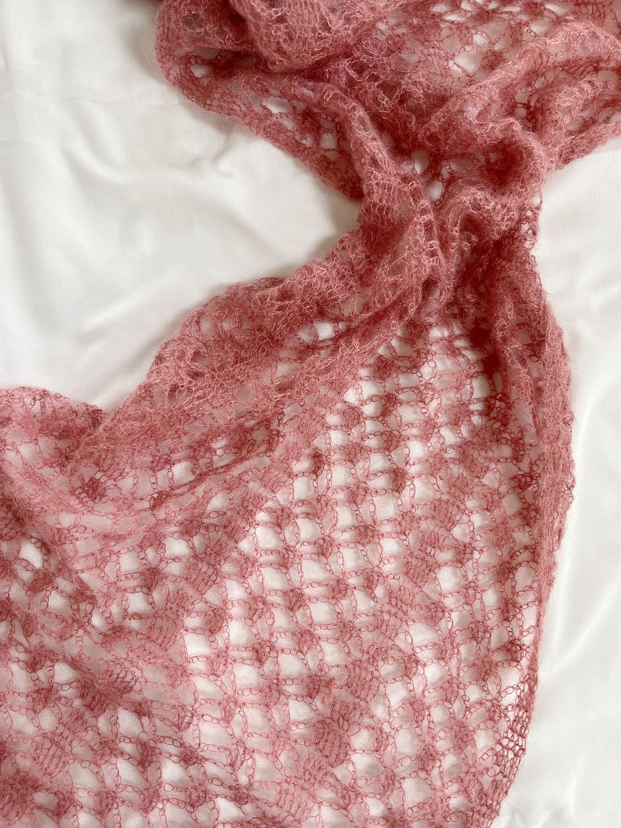 Foxtrot Lace Mohair Crochet Shawl Pattern PDF product image (9)