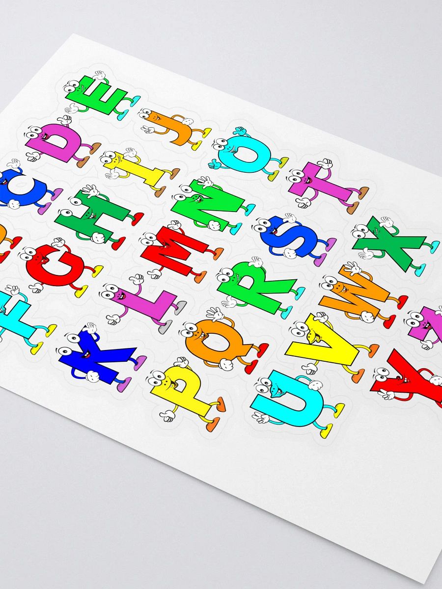Alphabet Adventure Kiss Cut Sticker Sheet product image (2)