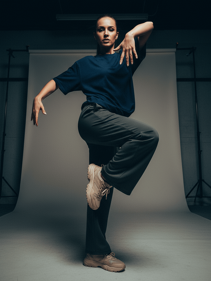 Teal Urban Comfort Wide-Leg Pants product image (1)