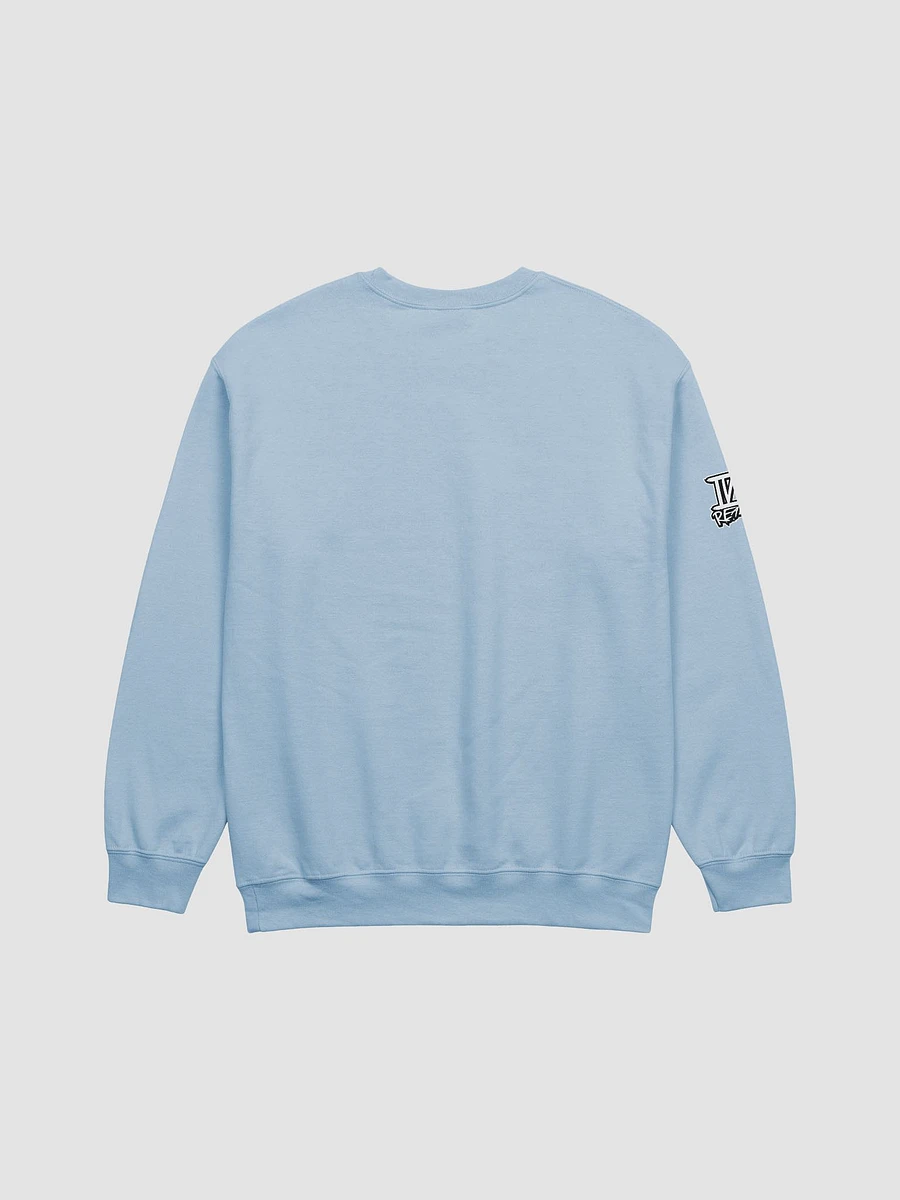 Standing Girl Bear Light Blue Crewneck Sweatshirt product image (2)