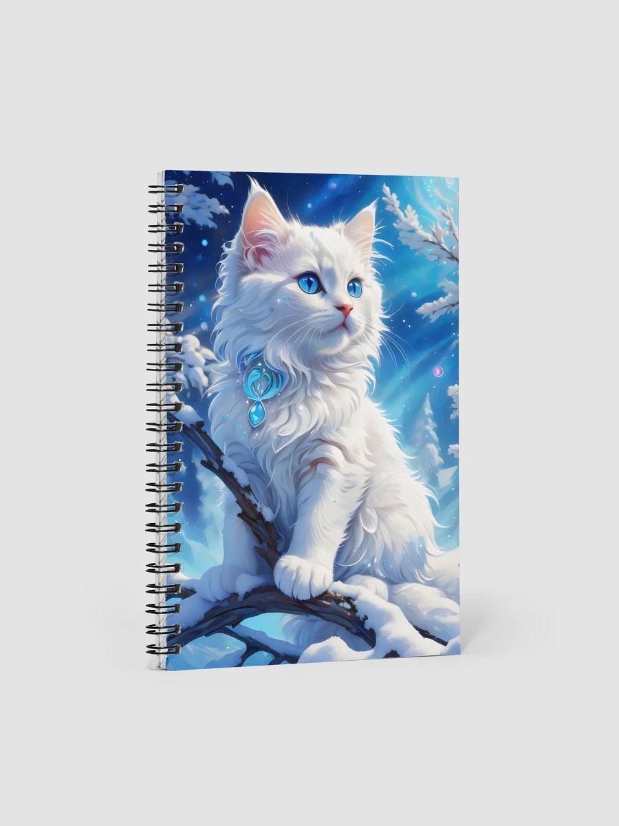 Blue-Eyed Kitten Winter Magic Spiral Notebook product image (1)
