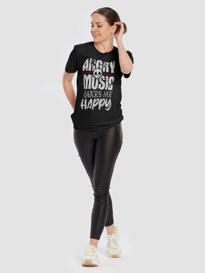 Angry Music Makes Me Happy – Funny T-Shirt for Metal and Rock Fans product image (2)