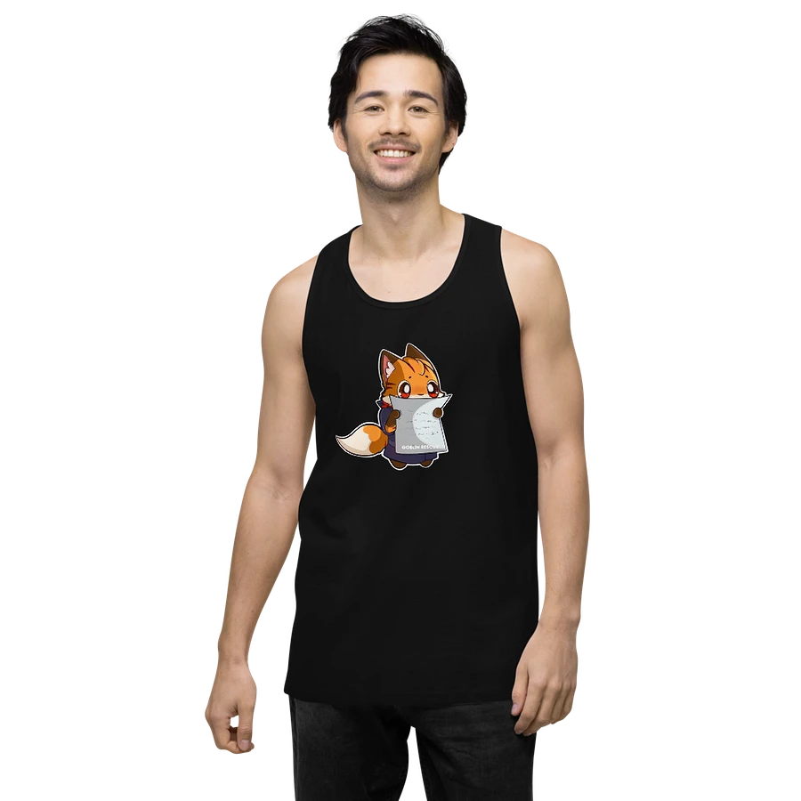 Tots the Fox Reading Tank Top 🏆 product image (2)