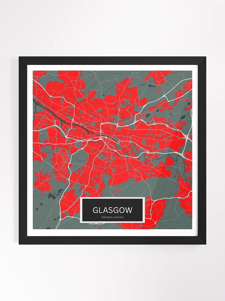 Framed Square Glasgow Art Maps product image (1)