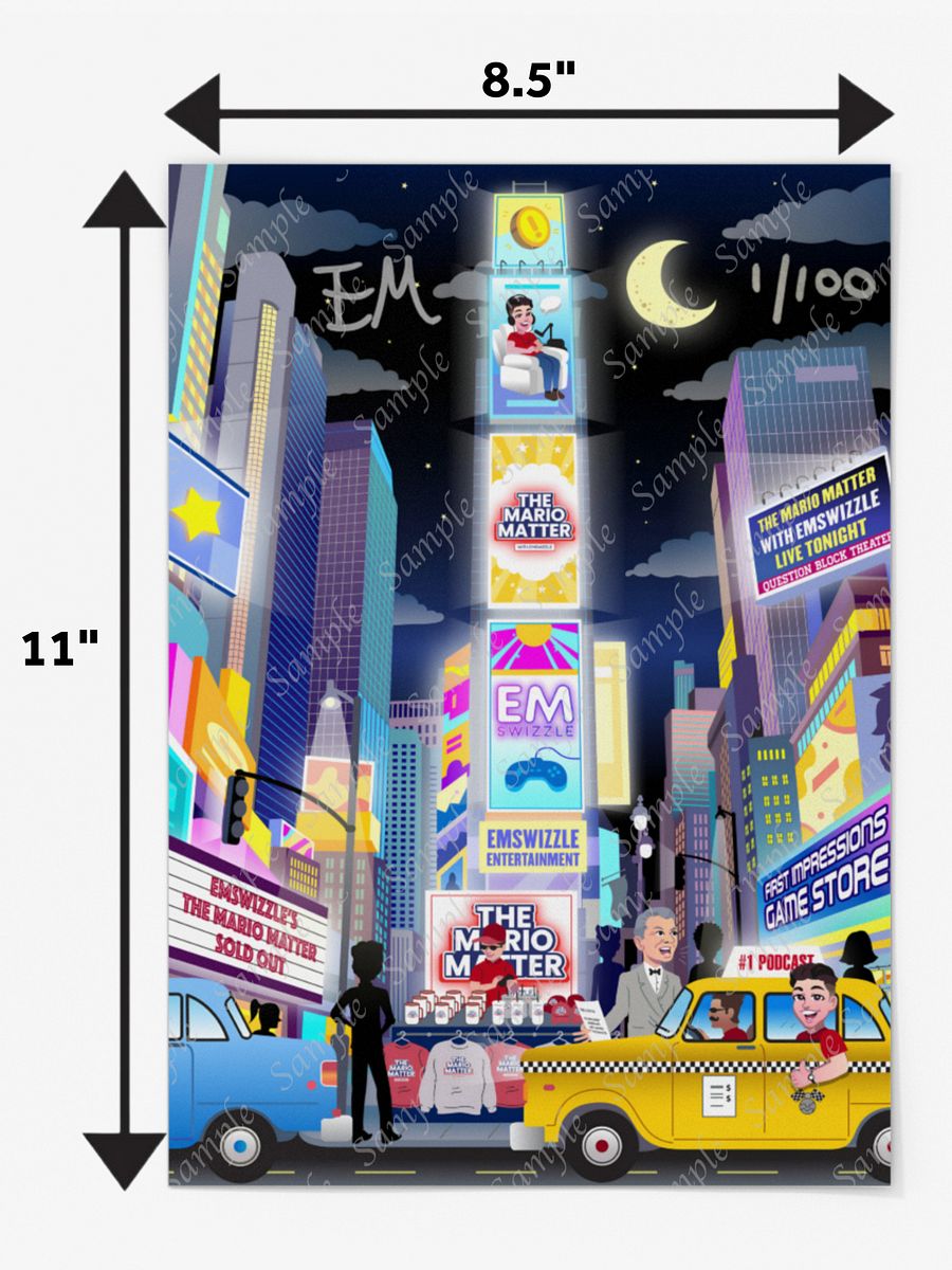 Autographed Mario Matter City Poster product image (4)