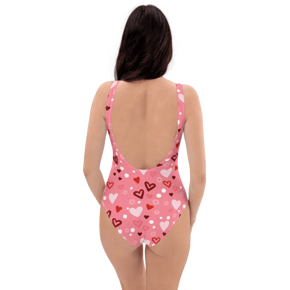 Heart Print Swimsuit product image (1)