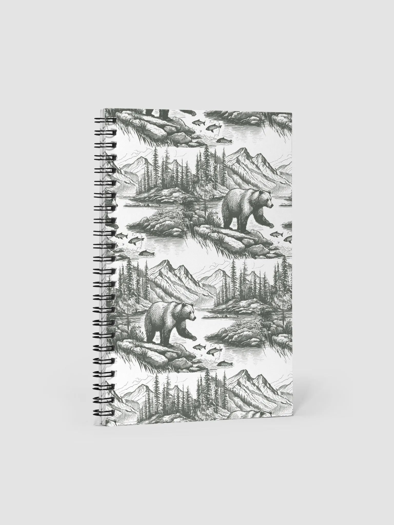 Hunting Bear Spiral Notebook product image (1)