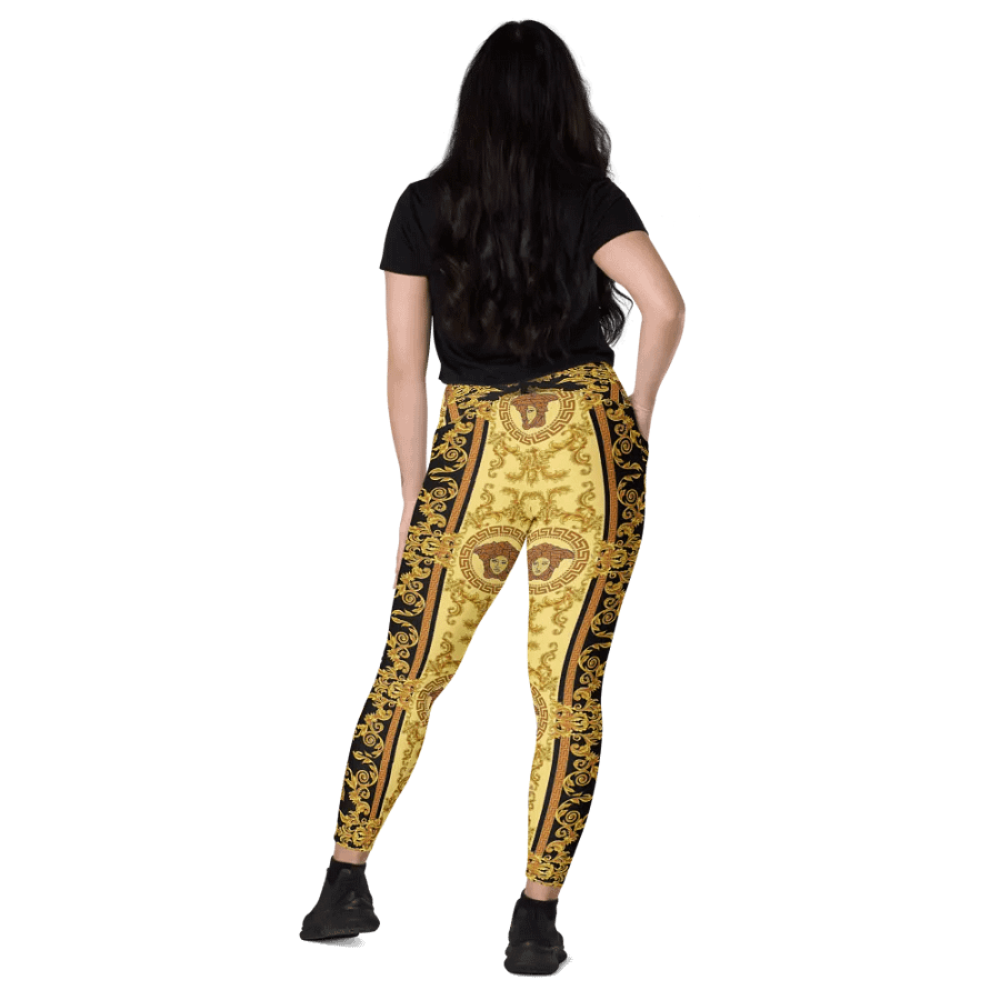 Leggings with Pockets – Luxury Medusa Inspired Print for Glamorous & Bold Style product image (12)