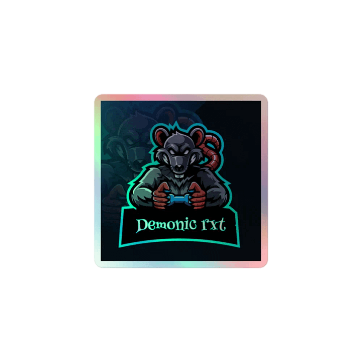 demonic rat holo sticker product image (1)