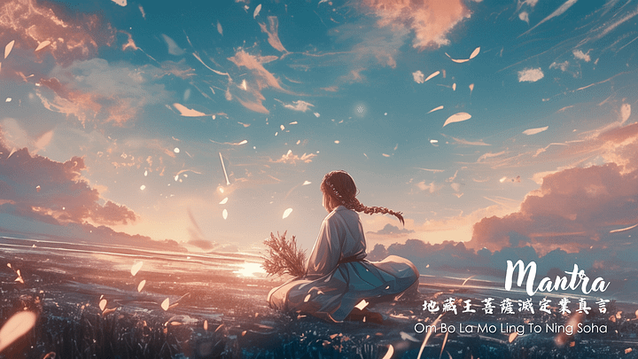 $free地藏王菩薩滅定業真言 wallpaper download product image (1)