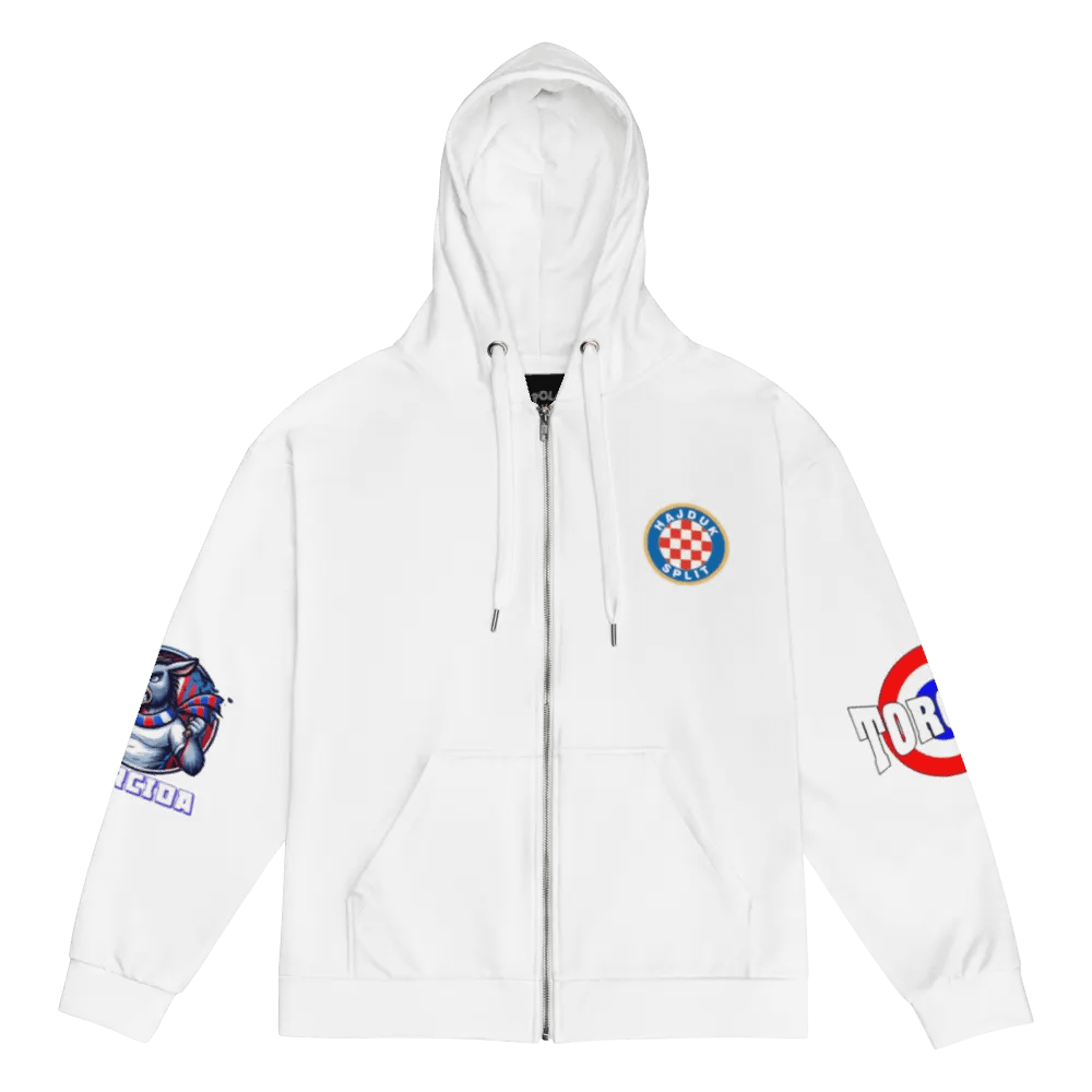 HAJDUK SPLIT Checkered Logo Recycled Zip Hoodie product image (4)