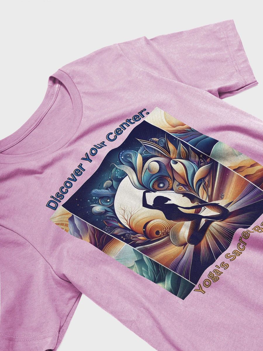 Discover Your Center: Yoga's Sacred Balance.-Bella+Canvas Supersoft T-Shirt product image (3)
