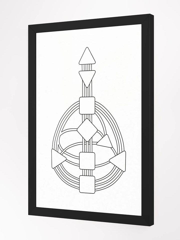 Color Your Human Design Chart Framed Print product image (2)