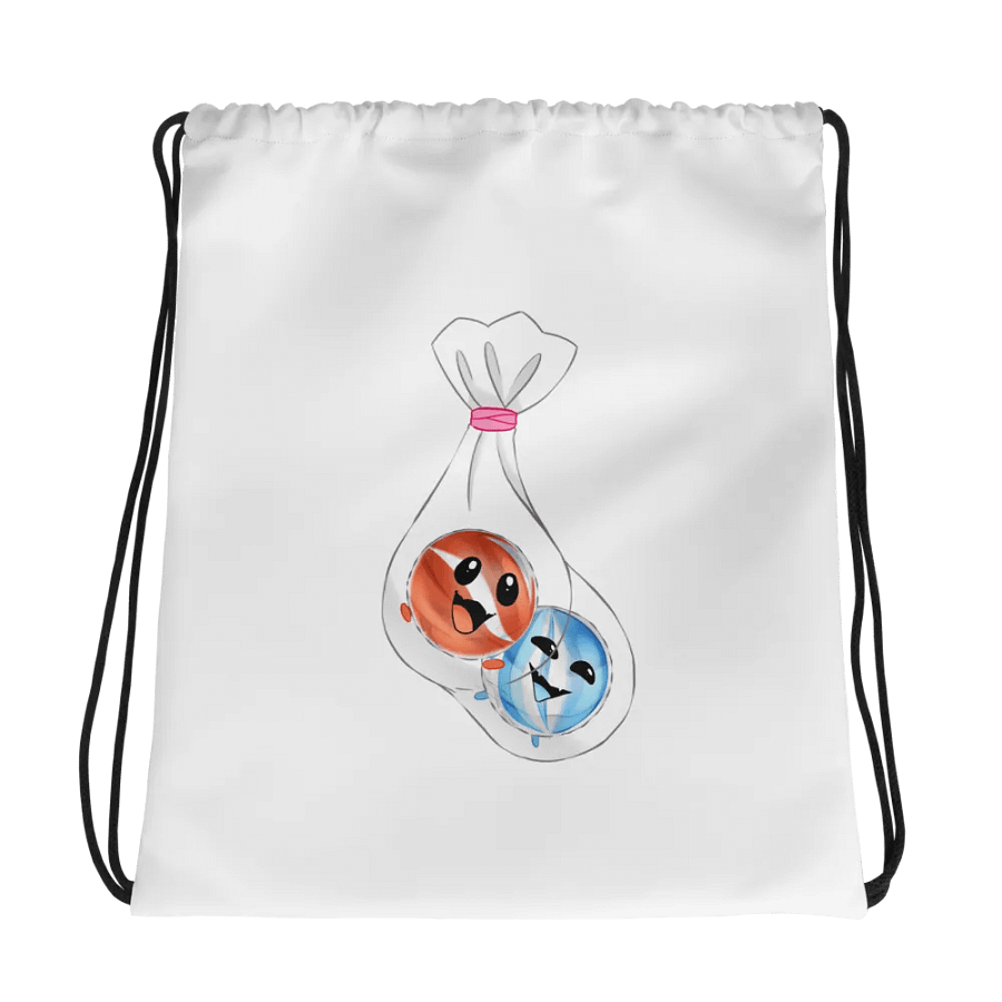 Two Marbles in a Bag Cute Drawstring Bag product image (1)