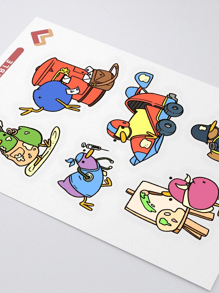 Berds With Jobs - Sticker Sheet product image (2)