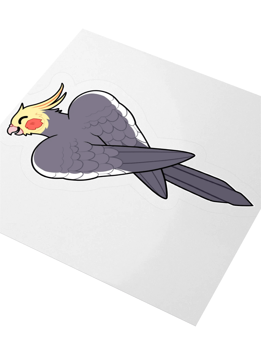 PRETTY BIRD STICKER (Grey) product image (7)
