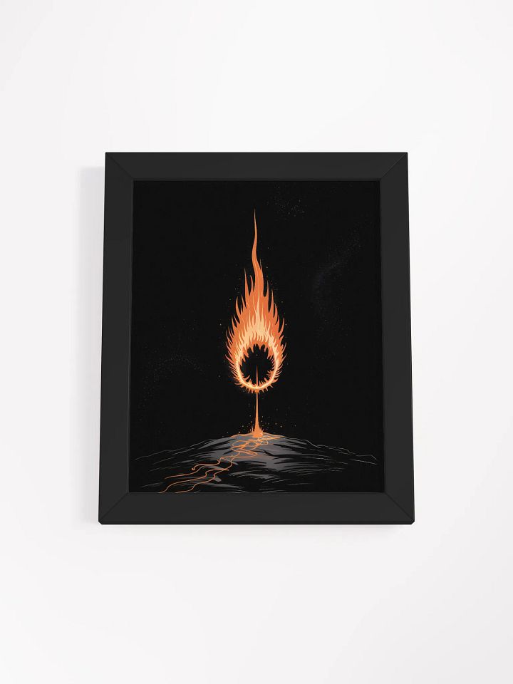 Ring of Fire Framed Print | Abstract Flame Wall Art product image (1)
