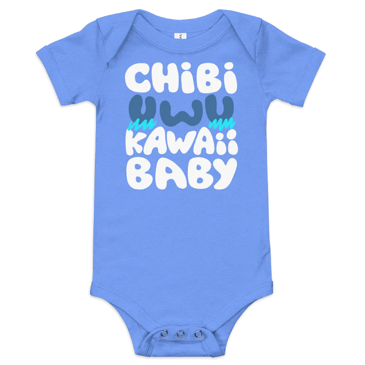 Chibi Uwu Kawaii Baby Onesie - Blue product image (1)
