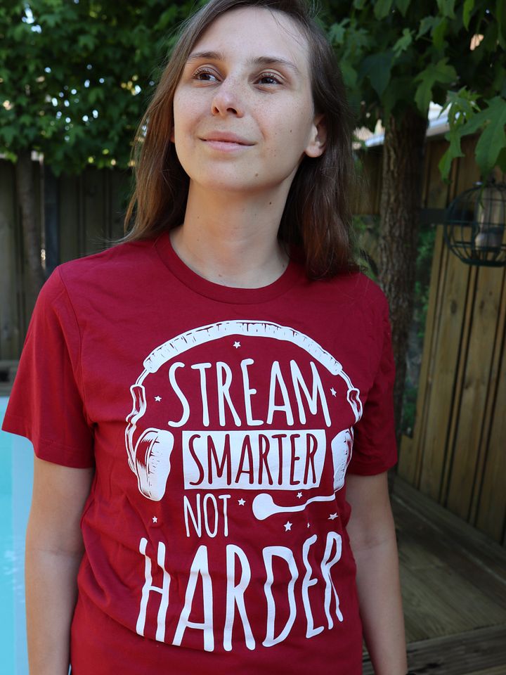Stream Smarter Not Harder T-Shirt product image (15)