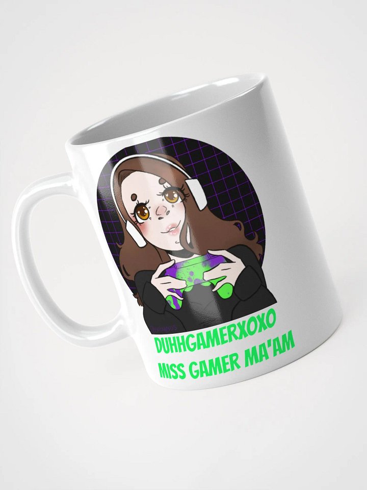 DuhhGamerXOXO/Miss Gamer Ma'am Mug - Green Text product image (2)
