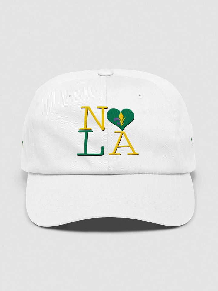 I LOVE NOLA **EMBROIDERED CAP BIGSHOT LOGO** (MARDI GRAS 2) product image (1)