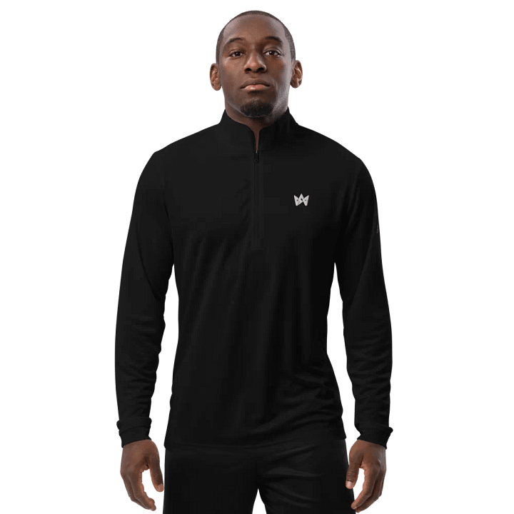 CSG x Adidas Lightweight Quarter-Zip Golf Pullover - (Unisex) Black product image (1)