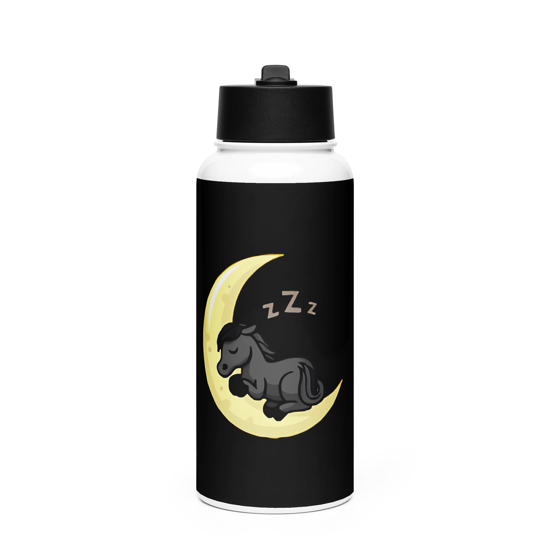 Sleepy Moon Stainless Steel Water Bottle with a Straw Lid product image (1)