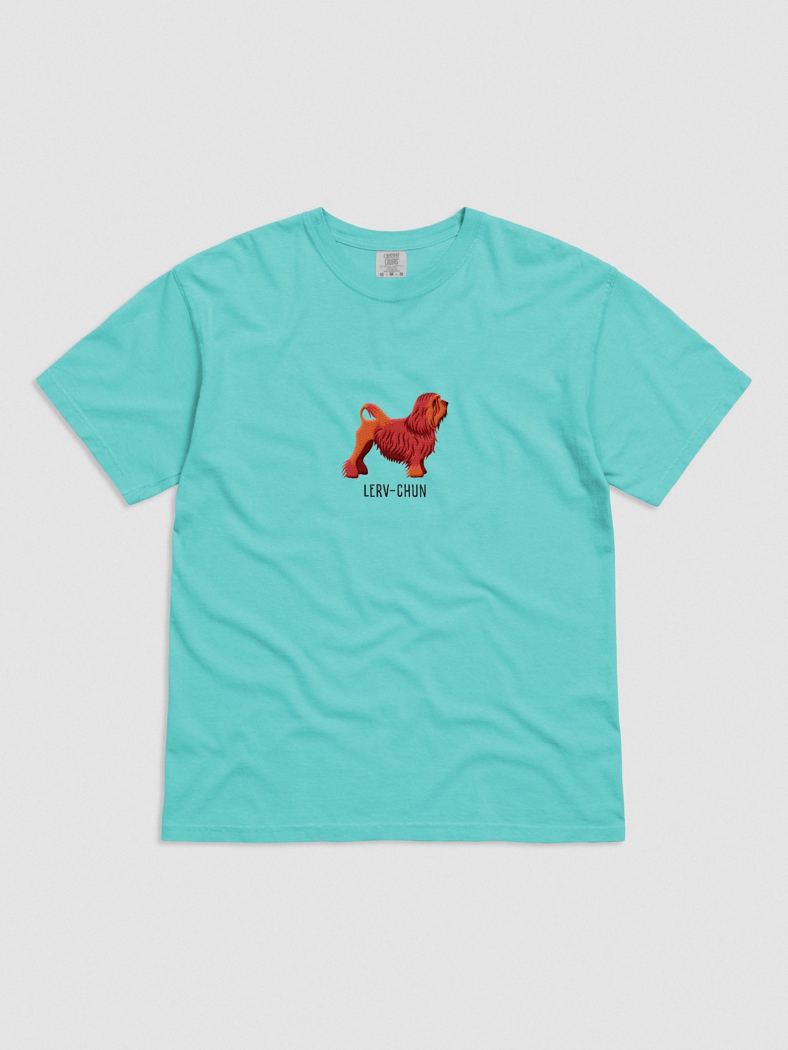 Lerv-Chun T-Shirt(Embroidered) of a Lowchen(Red) product image (4)