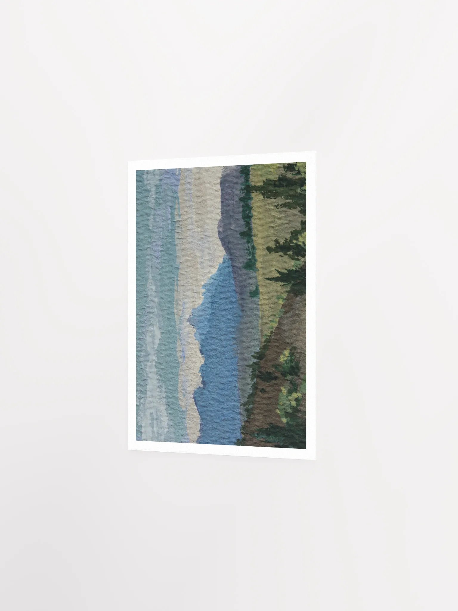 Textured Mountain Hills - Art Print product image (3)