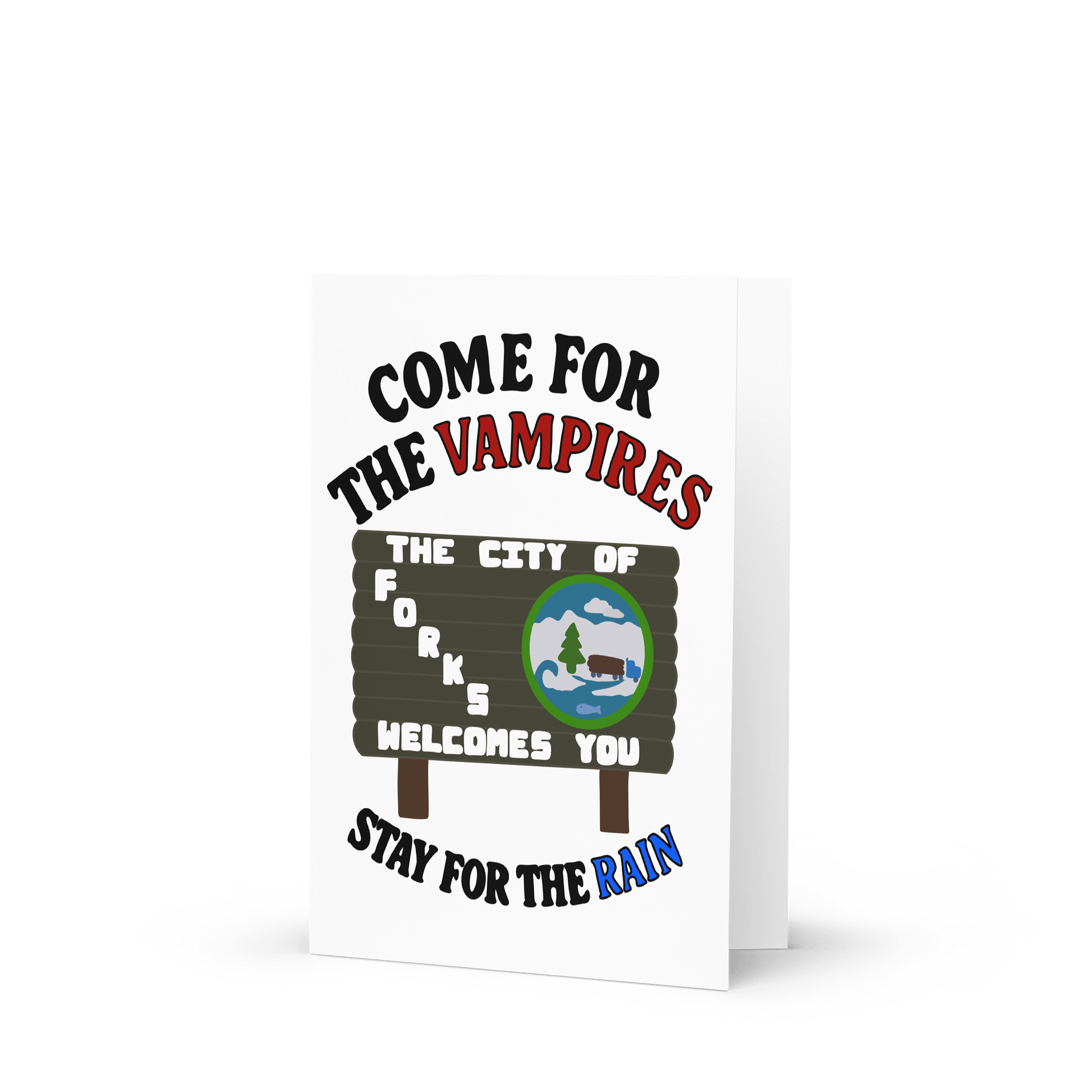 Welcome to Forks Greeting Card product image (1)