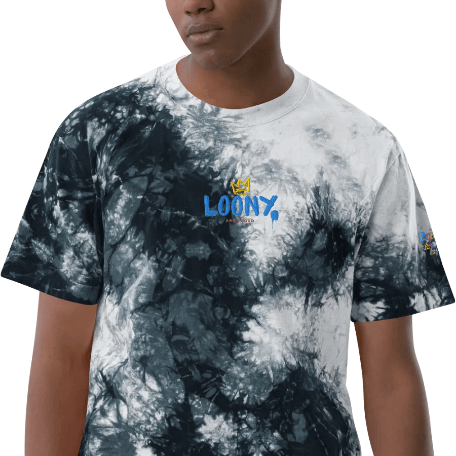 Loony and Proud embroidered logo (oversized tye-dye tee) product image (12)