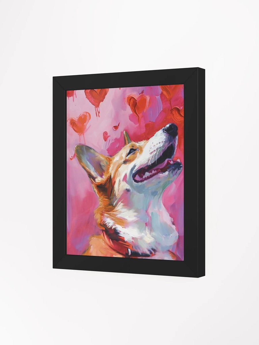 Joyful Corgi Love Framed Poster product image (8)