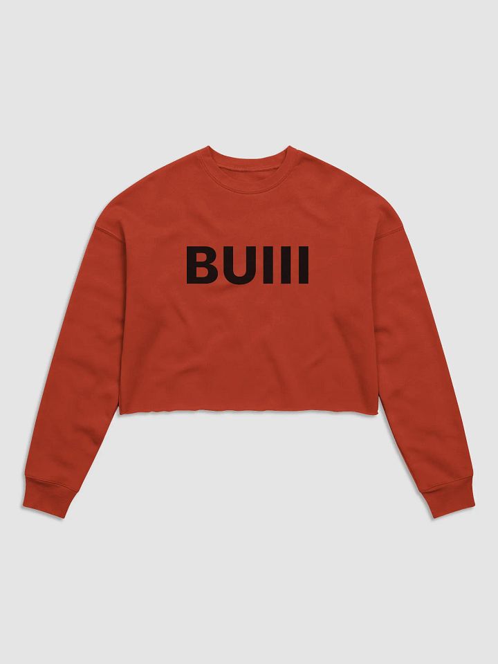 BUIII Originals Logo Women's Fleece Crop Sweatshirt product image (1)