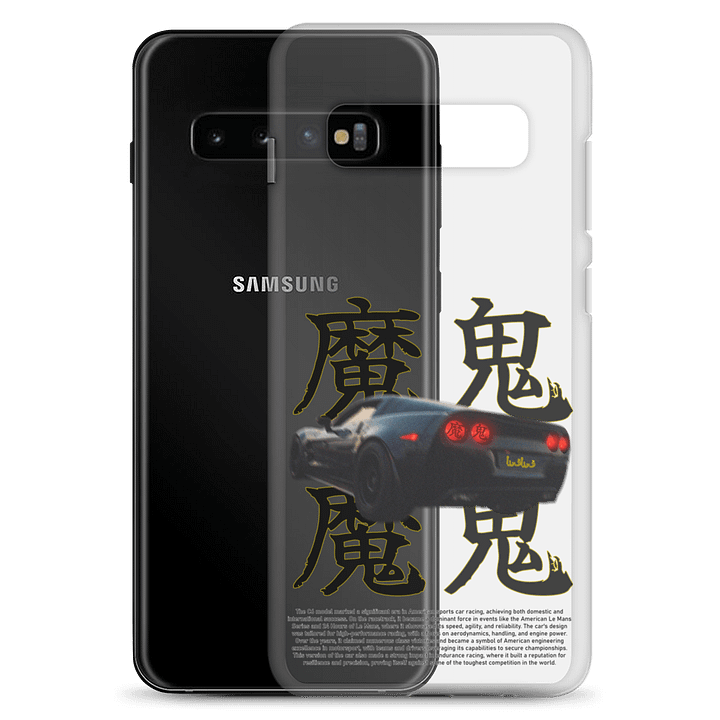 Chinese Script, Black Car, Racing History Phone Case S product image (2)